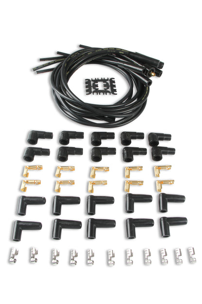 ACCEL 4040K, Spark Plug Wires, Super Stock, Spiral Core, 8mm, Black, Set by ACCEL