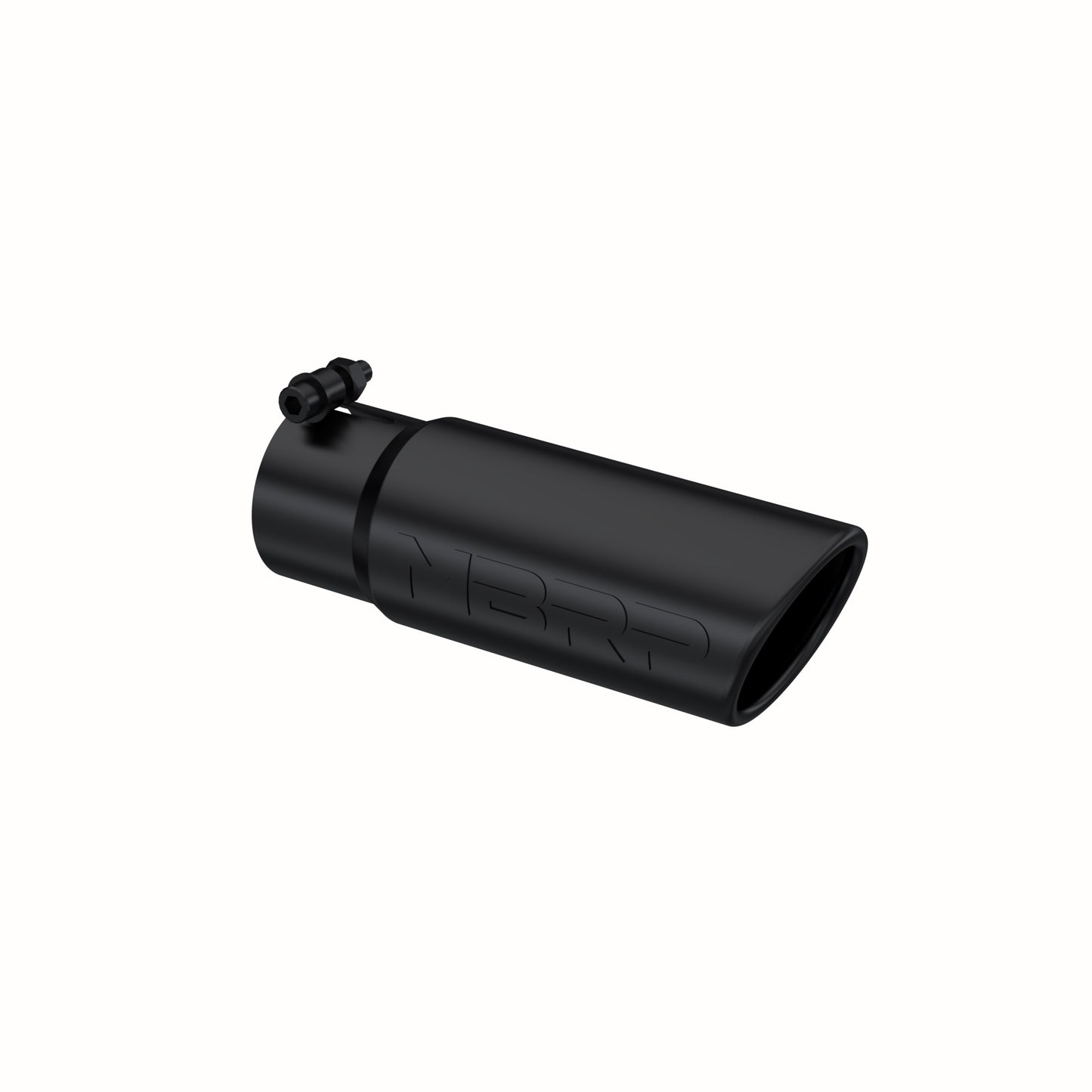 Tip. 3in. O.D. Angled Rolled End. 3in. I.D. inlet. 10in. length. Black Coated. by MBRP Exhaust