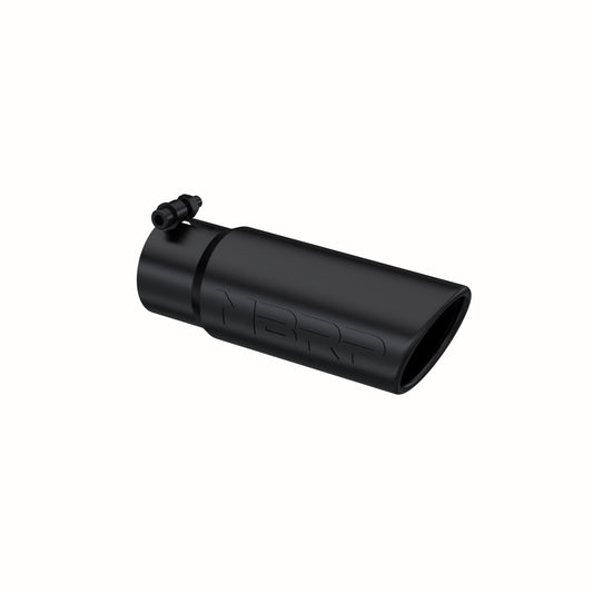 Tip. 3in. O.D. Angled Rolled End. 3in. I.D. inlet. 10in. length. Black Coated. by MBRP Exhaust
