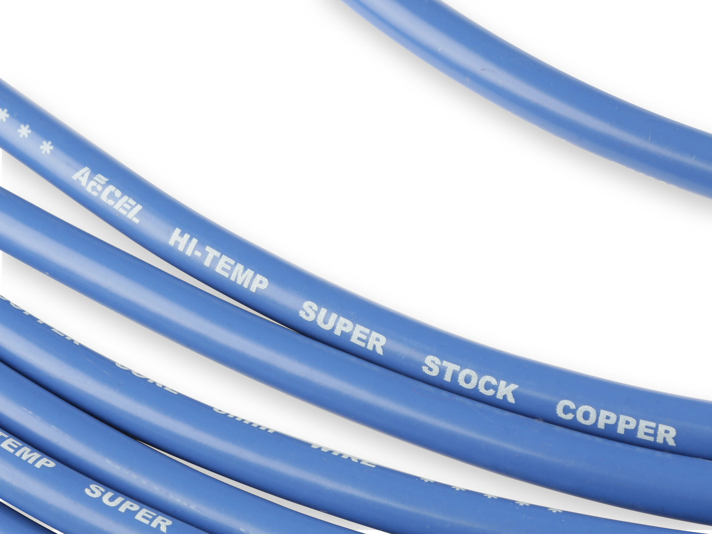 Spark Plug Wire Set - Super Stock Copper Core 8mm - 90 Deg. Boots - Blue by ACCEL