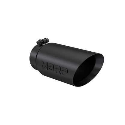 Tip. 5in. O.D.. Dual Wall Angled. 4in. inlet 12in. Length. Black Coated. by MBRP Exhaust
