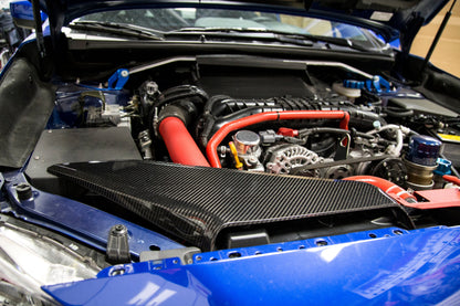 OLM LE Dry Carbon Fiber Intake Duct Cover - 2015-2021 Subaru WRX by MYX Automotive