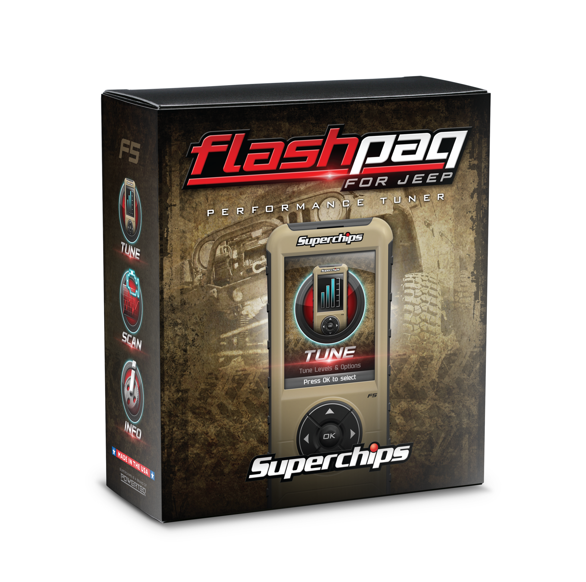 Superchips F5 Flashpaq for 15-18 Jeep JK by Superchips