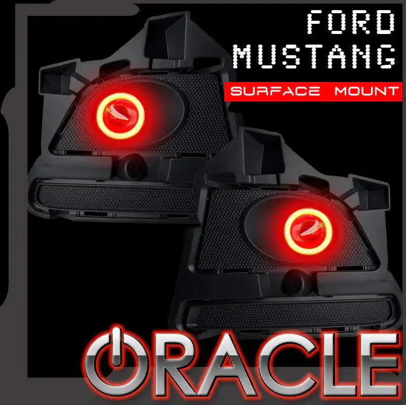 ORACLE Lighting 2010-2014 Ford Mustang V6 LED Surface Mount Projector Fog Halo Kit by ORACLE Lighting