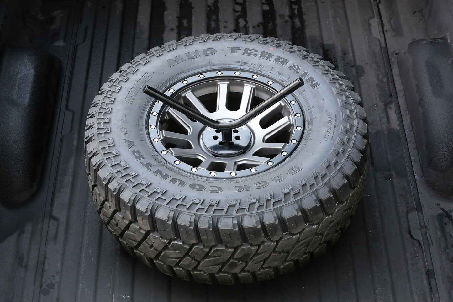 SPARE TIRE MNT BLACK. by Fabtech