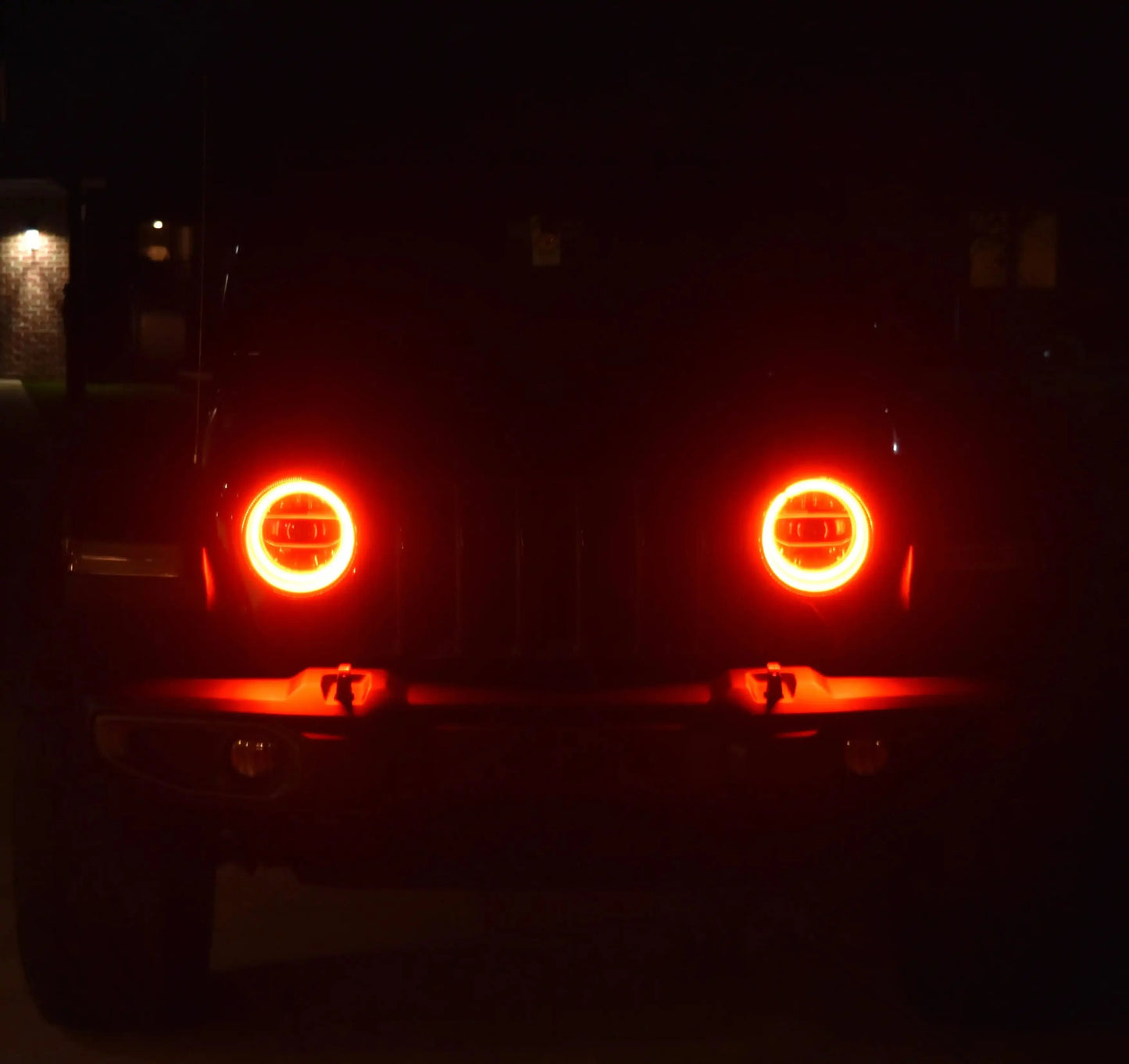 ORACLE Lighting 2018-2025 Jeep Wrangler JL LED Headlight Surface Mount Halo Kit by ORACLE Lighting