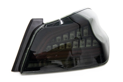 OLM Spec CR Tail Lights (Smoked Lens, Black Base) - 2015-2021 Subaru WRX & STI by MYX Automotive