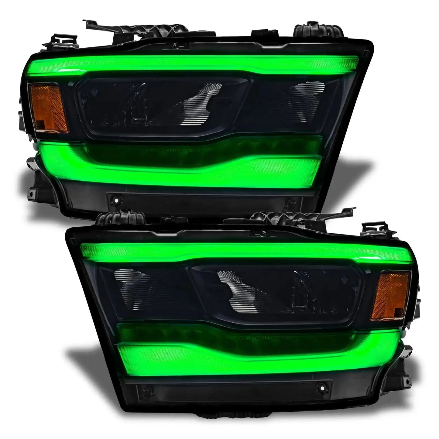 ORACLE Lighting 2019-2024 Dodge RAM 1500 ColorSHIFT RGB+W Headlight DRL Upgrade Kit - Reflector LED Headlights by ORACLE Lighting