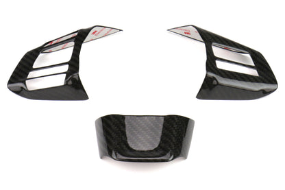 OLM Dry Carbon Fiber Steering Wheel Covers (MT) - 2016-2018 WRX / STI by OLM