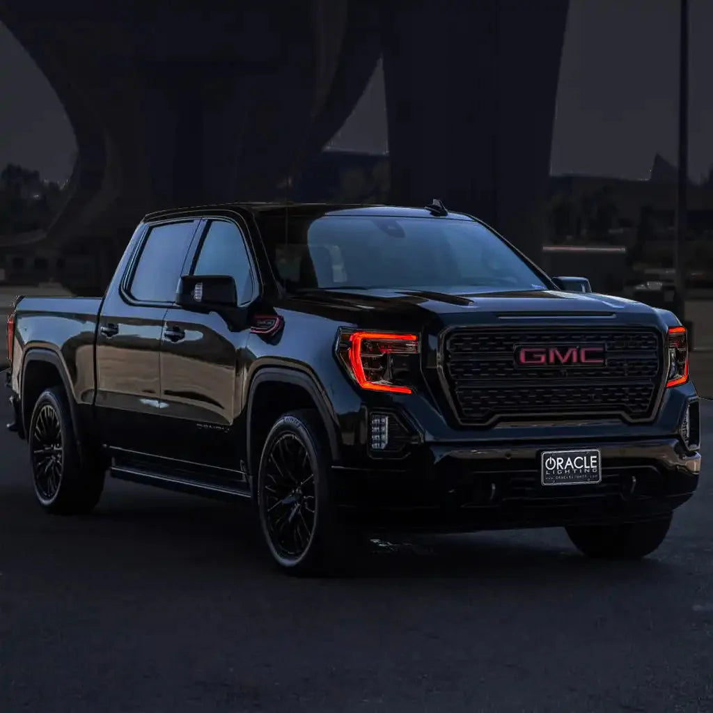 ORACLE Lighting 2019-2022 GMC Sierra 1500 ColorSHIFT RGB+W Headlight DRL Upgrade Kit by ORACLE Lighting