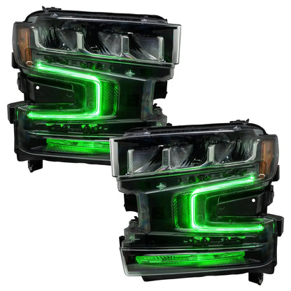 ORACLE Lighting 2019-2022 Chevrolet Silverado 1500 ColorSHIFT RGB+W Headlight DRL Upgrade Kit by ORACLE Lighting