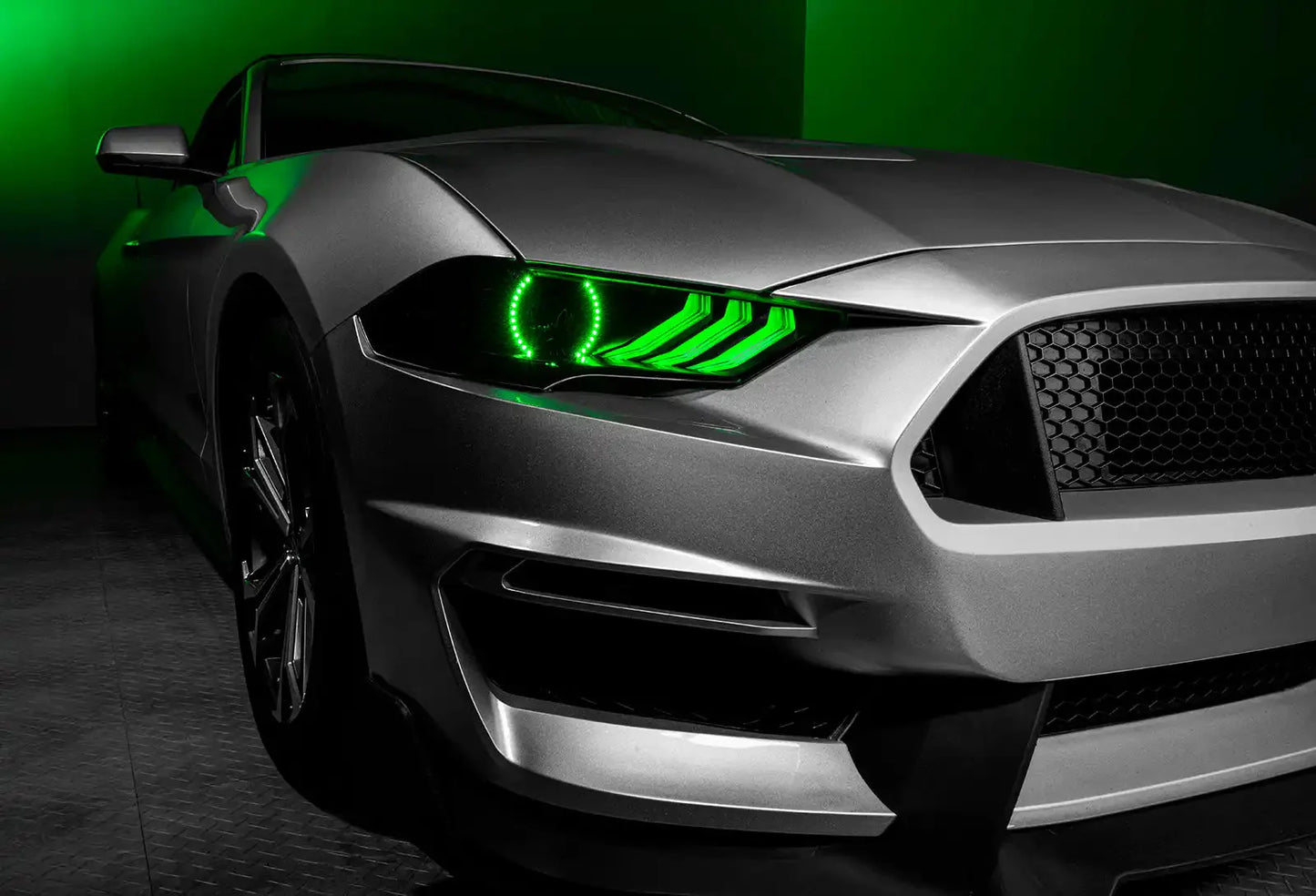 ORACLE Lighting 2018-2023 Ford Mustang Dynamic ColorSHIFT DRL Upgrade w/Halo Kit & Sequential Turn Signal by ORACLE Lighting