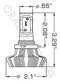 ORACLE Lighting H10 - 4,000+ Lumen LED Light Bulb Conversion Kit (Fog Light) by ORACLE Lighting