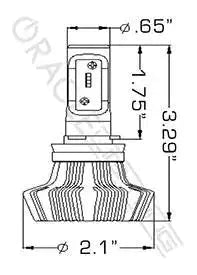 ORACLE Lighting H11 - 4,000+ Lumen LED Light Bulb Conversion Kit (Fog Light) by ORACLE Lighting