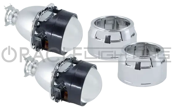 ORACLE 2.5" Bi-Xenon 70mm H1 6.1 Retrofit Projectors (Pair) w/Bezels by ORACLE Lighting