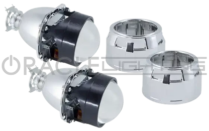 ORACLE 2.5" Bi-Xenon 70mm H1 6.1 Retrofit Projectors (Pair) w/Bezels by ORACLE Lighting