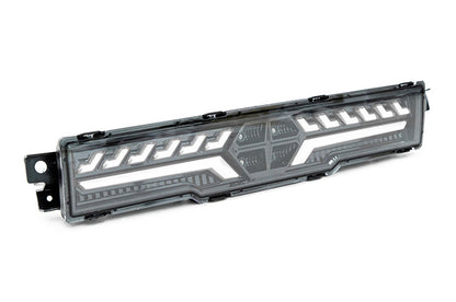 OLM V2 F1 Rear Fog Light (Clear Lens, Black Base, White Bar) - 2022 BRZ / GR86 by MYX Automotive