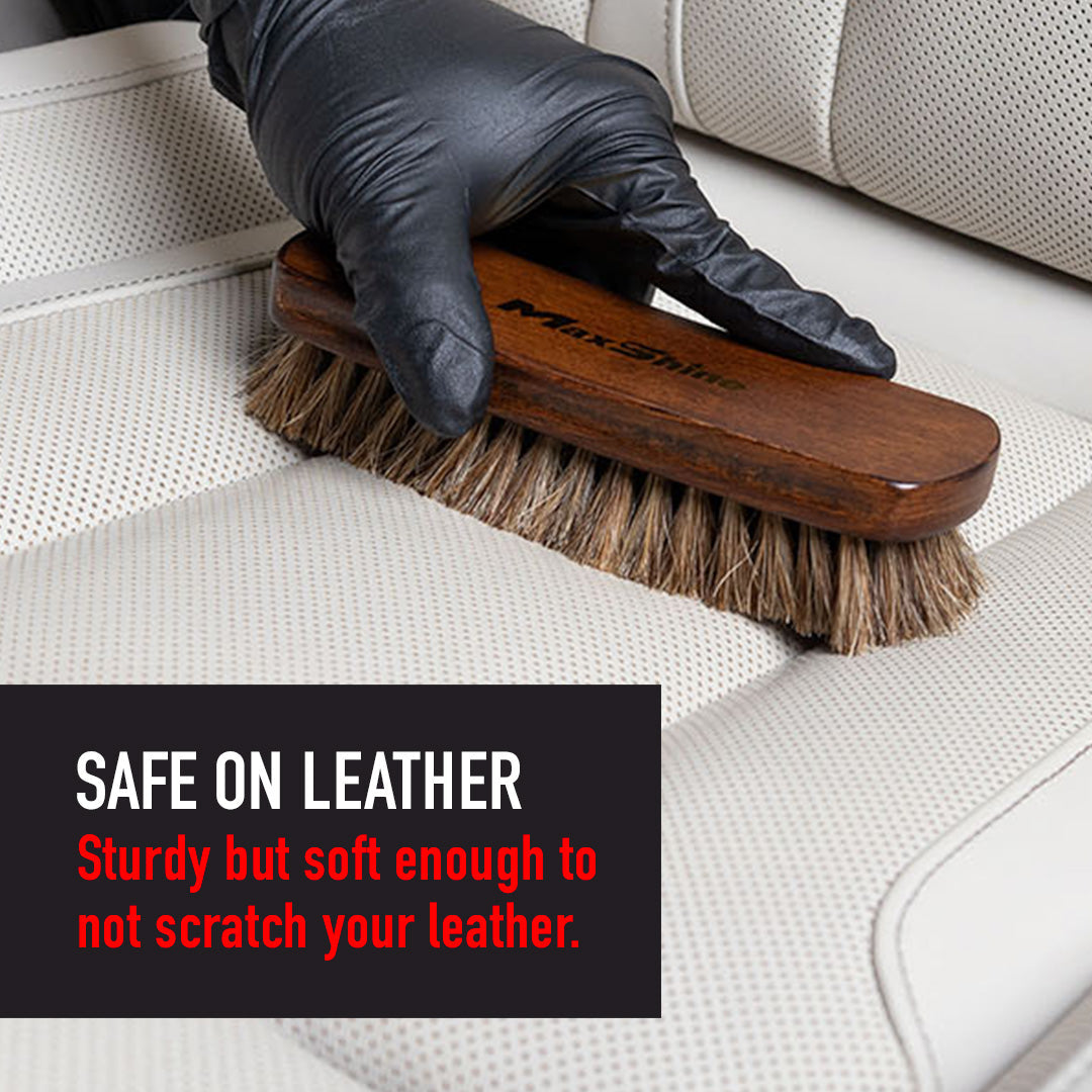 Horse Hair Brush for Cleaning Upholstery by MaxshineUSA