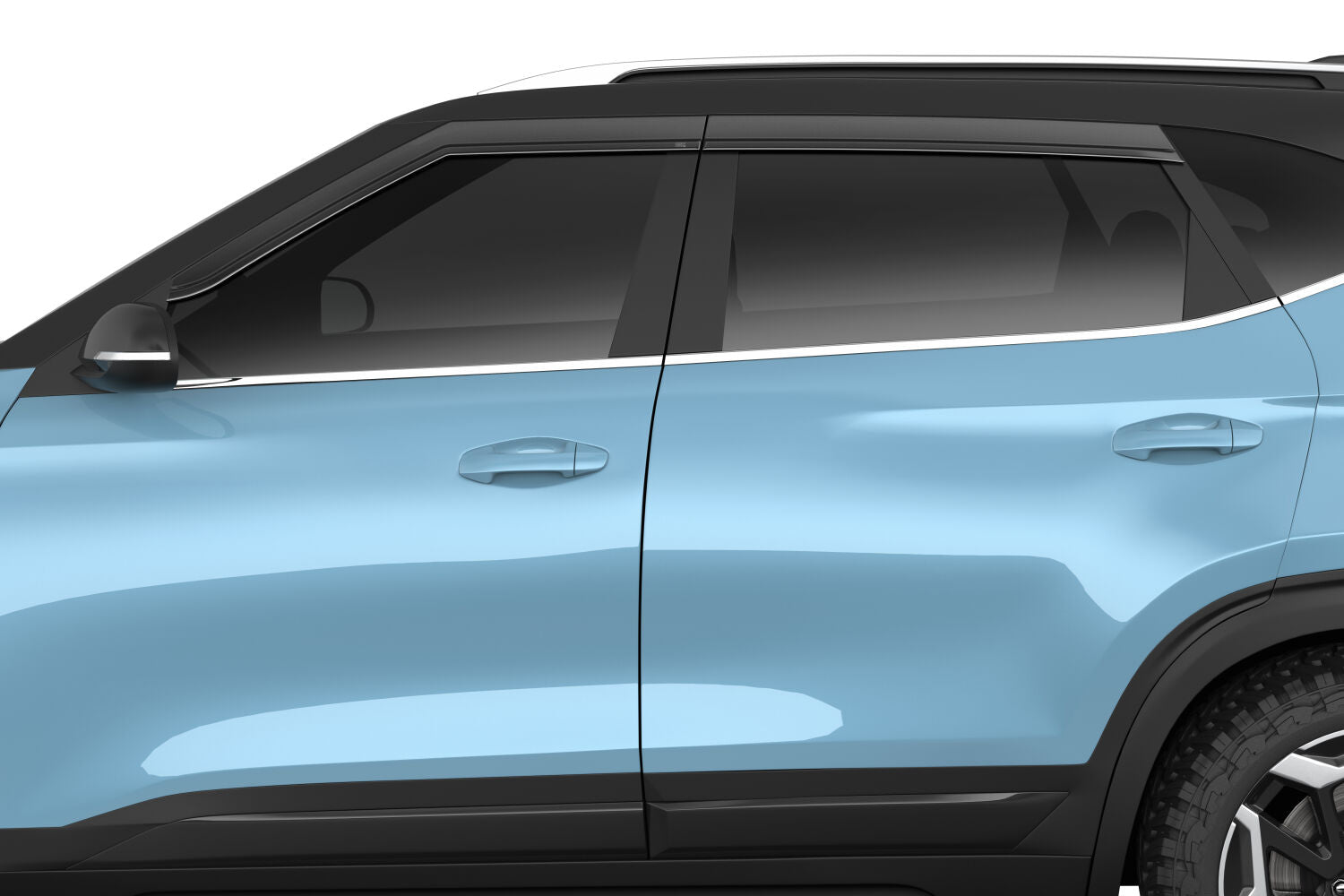 Low Profile Ventvisor Deflector; Smoke; Outside Mount; 4 pc. by Husky Liners