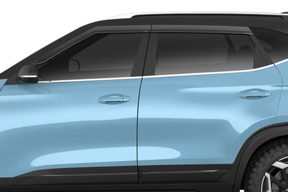 Low Profile Ventvisor Deflector; Smoke; Outside Mount; 4 pc. by Husky Liners