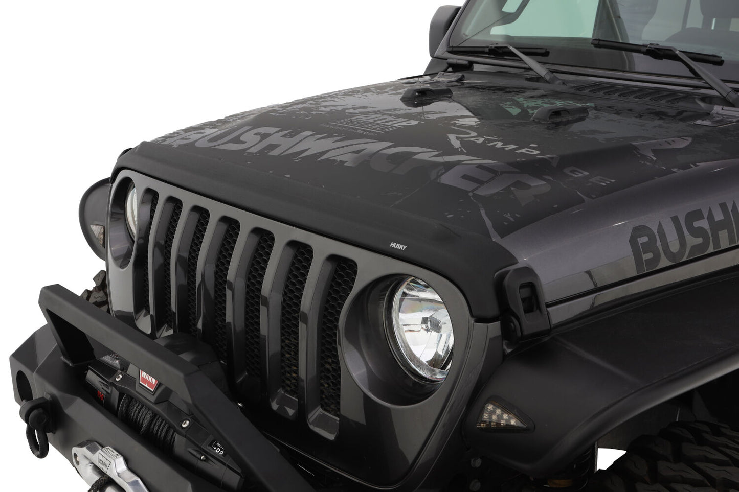Aeroskin II Hood Protector - Matte Black Low Profile by Husky Liners