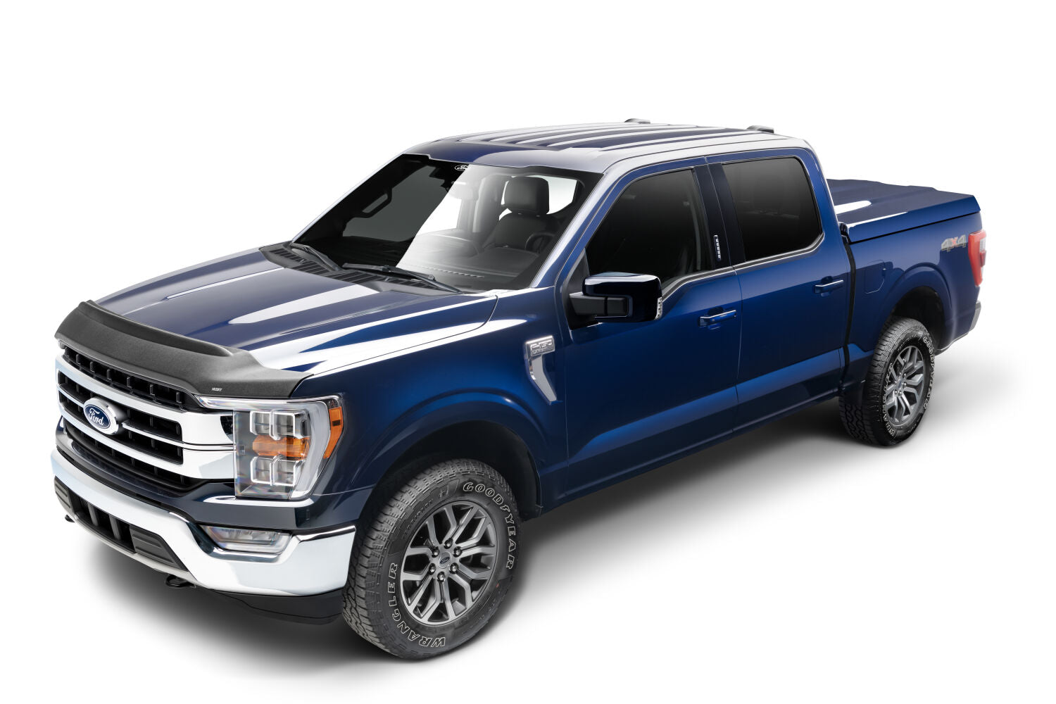 Aeroskin II Hood Protector - Matte Black Low Profile by Husky Liners