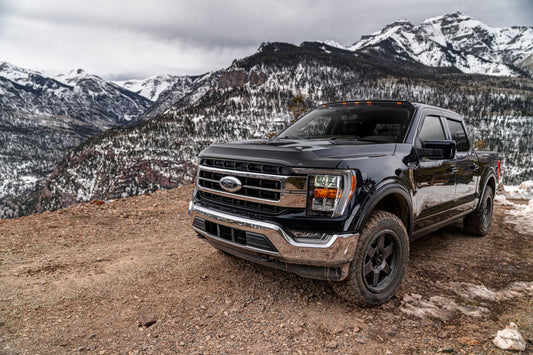 Aeroskin II Hood Protector - Matte Black Low Profile by Husky Liners