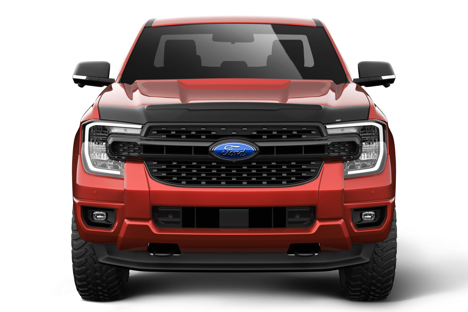 Aeroskin II Hood Protector - Matte Black Low Profile by Husky Liners