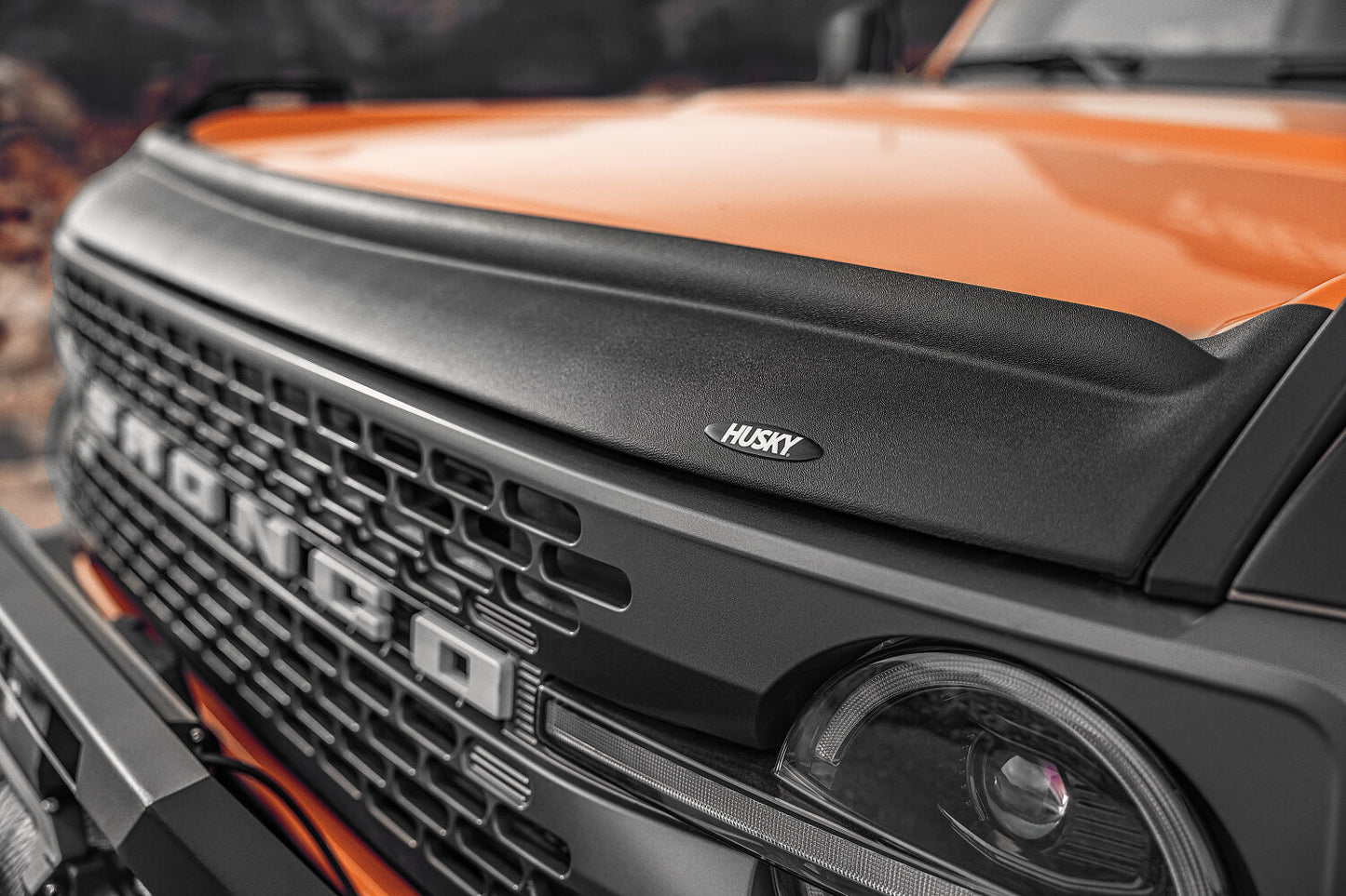 Aeroskin II Hood Protector - Matte Black Low Profile by Husky Liners