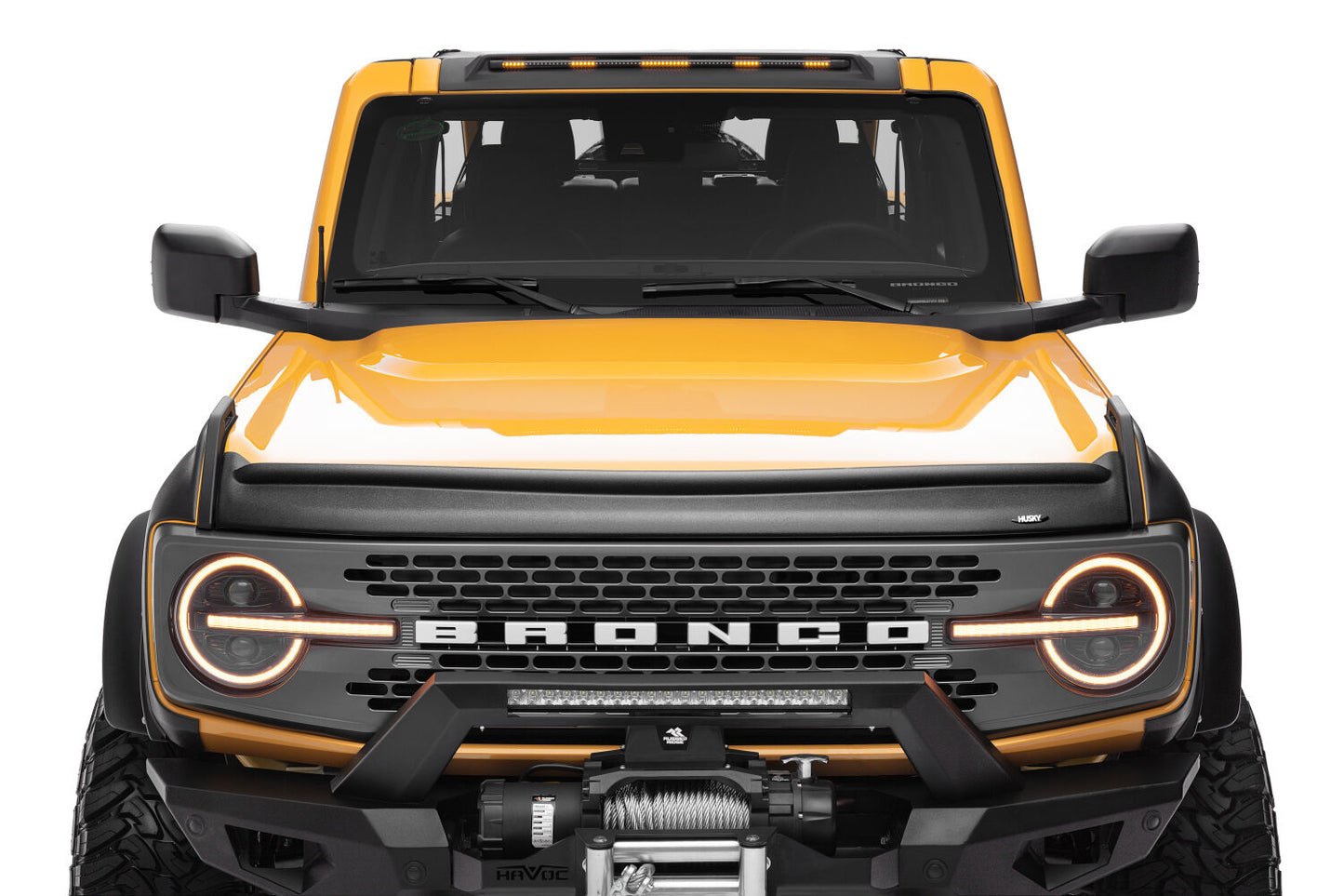 Aeroskin II Hood Protector - Matte Black Low Profile by Husky Liners