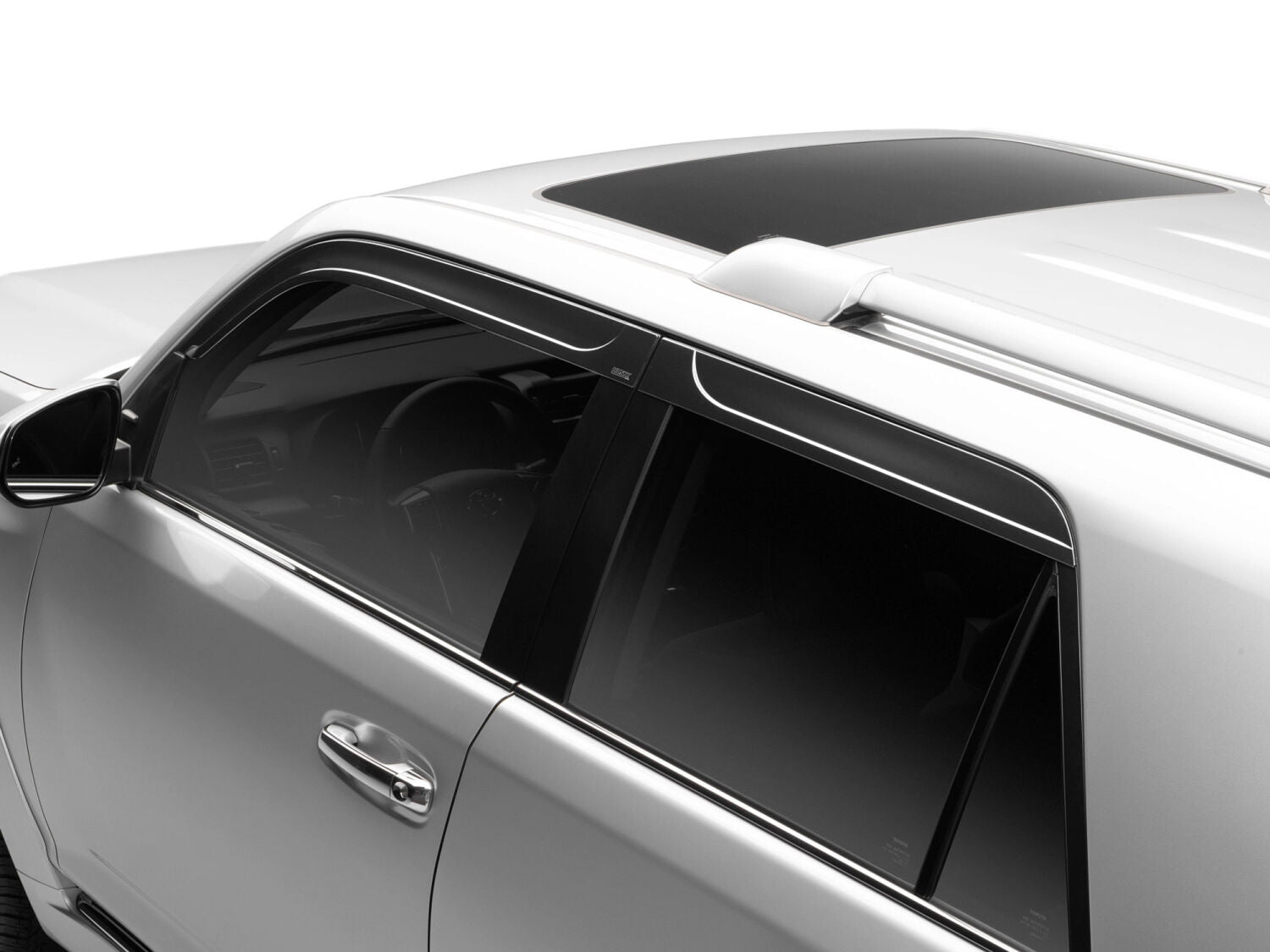 Low Profile Ventvisor Deflector; Smoke; Outside Mount; 4 pc. by Husky Liners