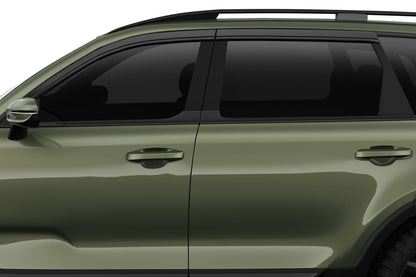 Low Profile Ventvisor Deflector; Smoke; Outside Mount; 4 pc. by Husky Liners