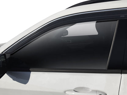 Low Profile Ventvisor Deflector; Smoke with Chrome Trim; Outside Mount; 6 pc. by Husky Liners