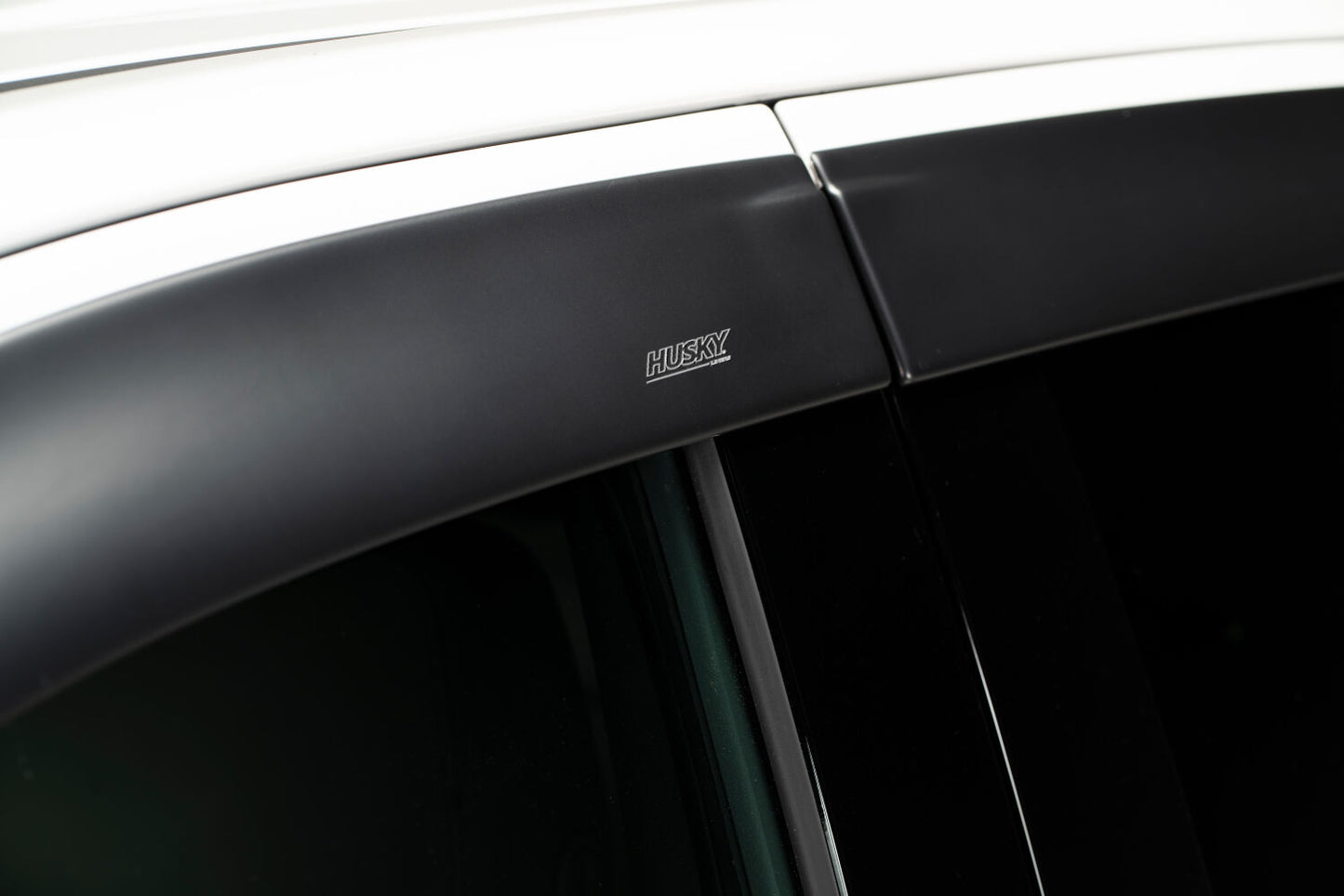 Low Profile Ventvisor Deflector; Matte Black; Outside Mount; 4 pc. by Husky Liners