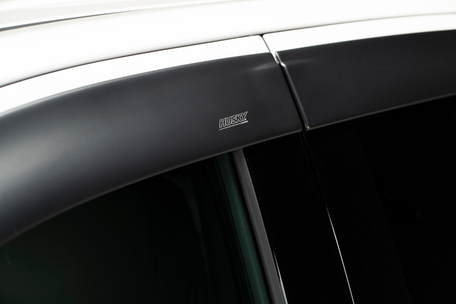 Low Profile Ventvisor Deflector; Matte Black; Outside Mount; 4 pc. by Husky Liners