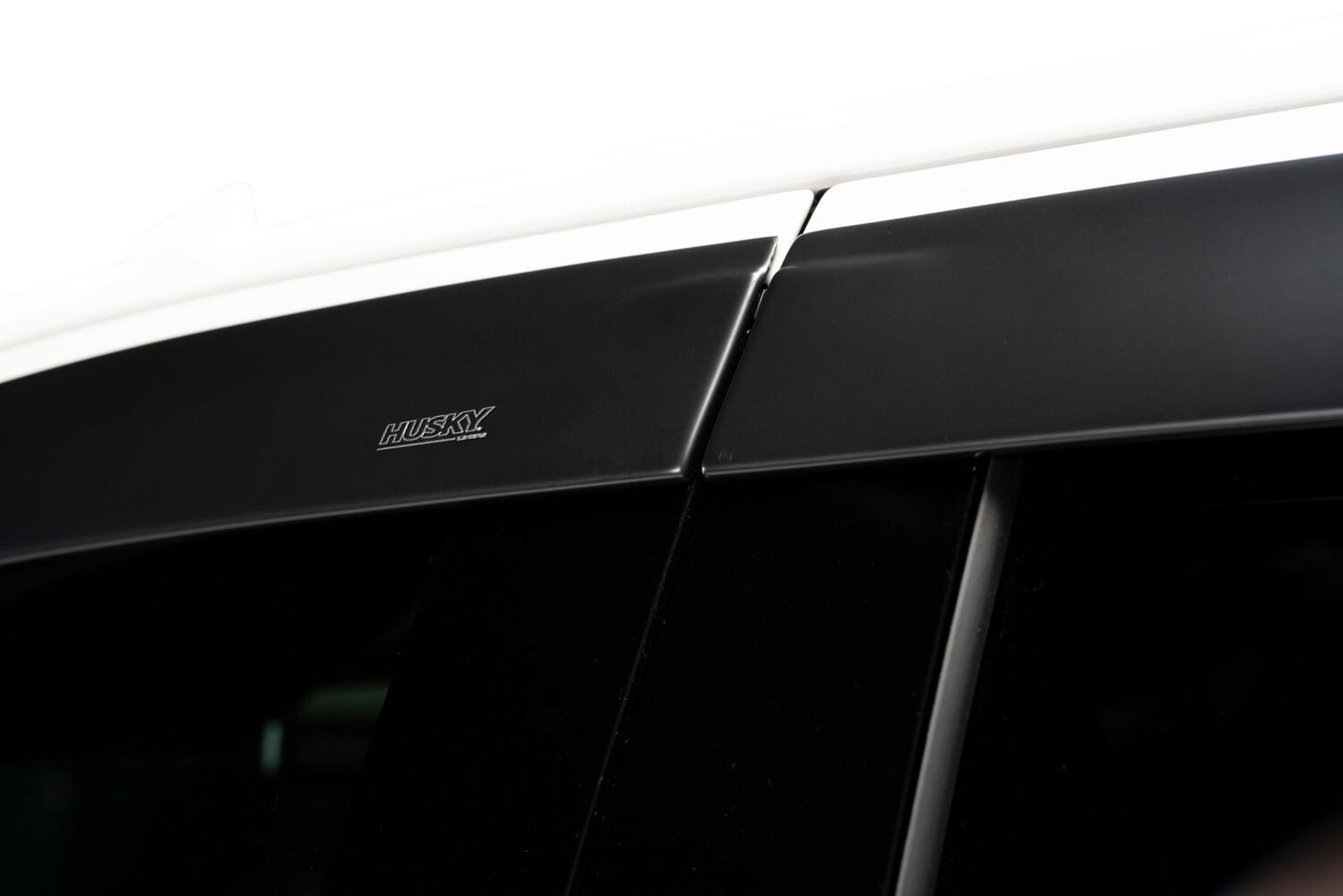 Low Profile Ventvisor Deflector; Matte Black; Outside Mount; 4 pc. by Husky Liners