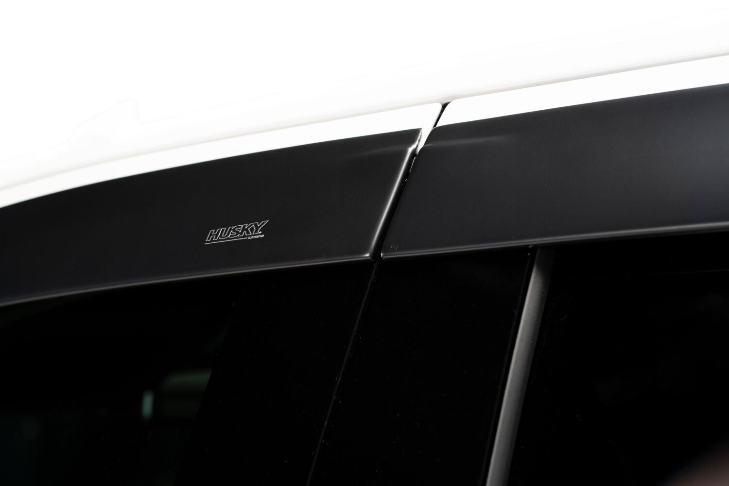 Low Profile Ventvisor Deflector; Matte Black; In-Channel Mount; 4 pc. by Husky Liners
