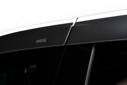 Low Profile Ventvisor Deflector; Matte Black; In-Channel Mount; 4 pc. by Husky Liners