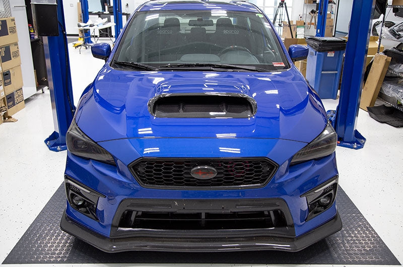 OLM A1 Aggressive Carbon Fiber Full Replacement Hood Scoop - 2015-2021 WRX / STI by MYX Automotive