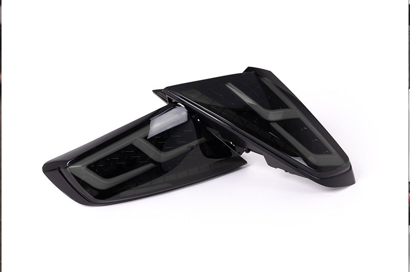 OLM Spec-AR LED Taillights (Smoke Lens/Black Base/White Bar) - 2022+ WRX by MYX Automotive
