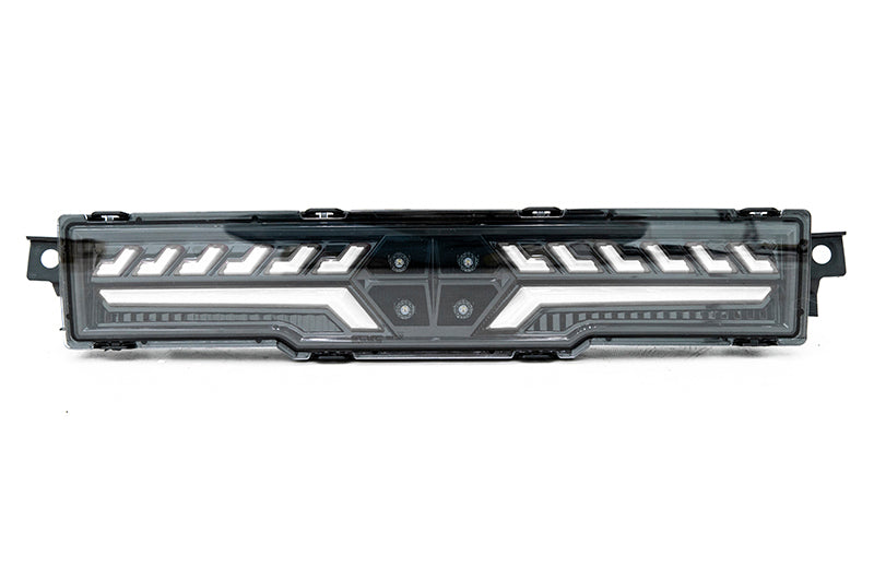 OLM V2 F1 Rear Fog Light (Clear Lens, Black Base, White Bar) - 2022 BRZ / GR86 by MYX Automotive