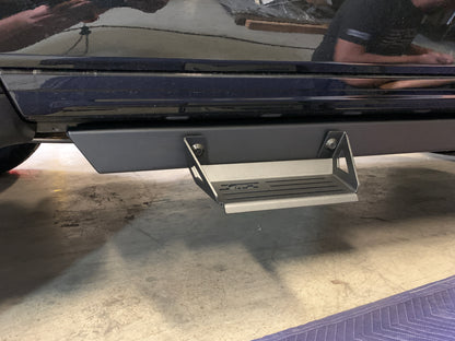Dual step, reinforced aluminum, black, rust free, bolt on by ICI