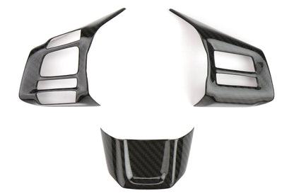 OLM Dry Carbon Fiber Steering Wheel Covers (MT) - 2016-2018 WRX / STI by OLM