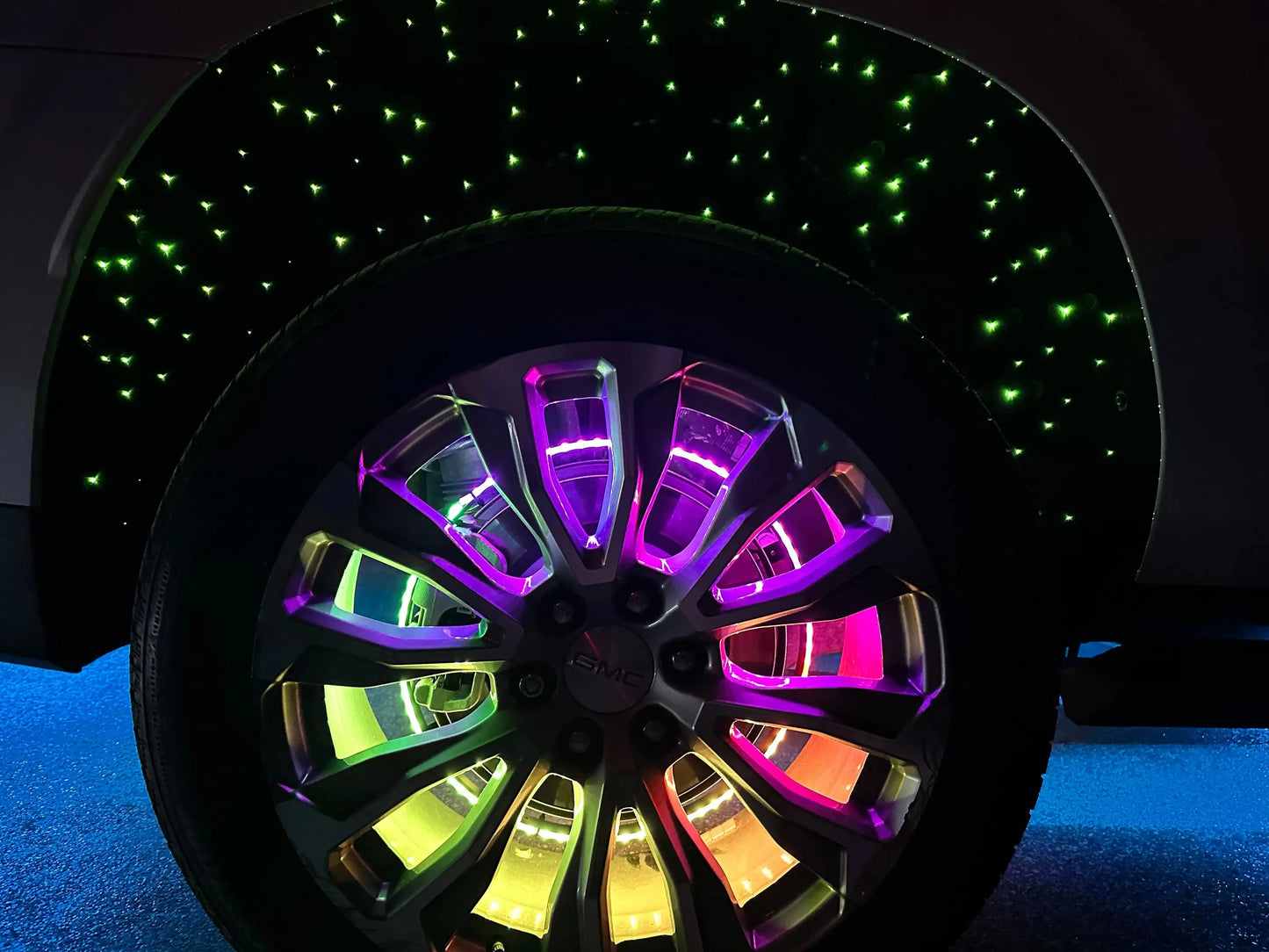 ORACLE Lighting Fiber Optic Wheel Liner ColorSHIFT RGB+W Kit - 40W LED/ 600 Fibers by ORACLE Lighting