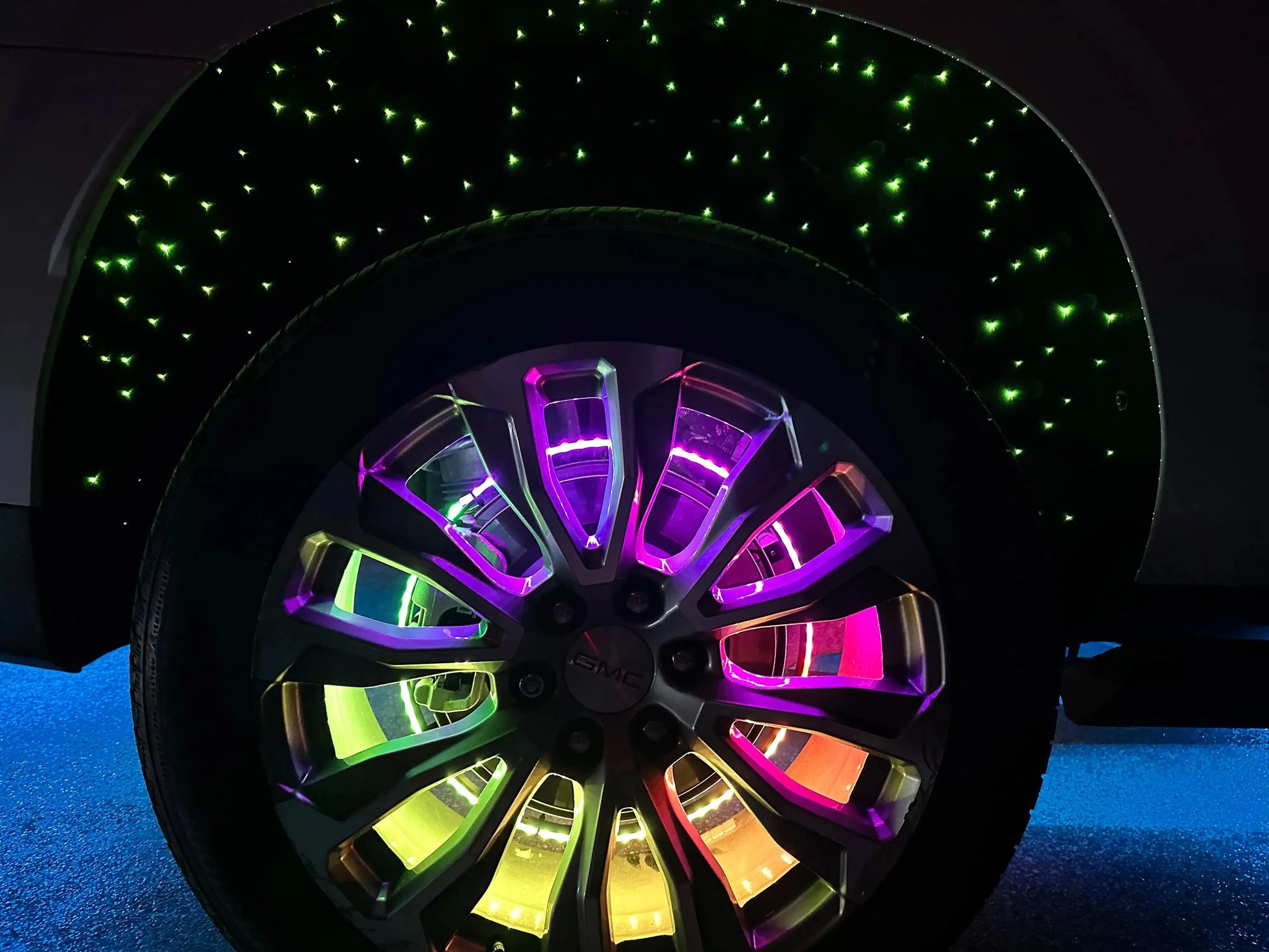 ORACLE Lighting Fiber Optic Wheel Liner ColorSHIFT RGB+W Kit - 40W LED/ 600 Fibers by ORACLE Lighting
