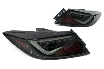 OLM "Scythe Style" LED Taillights (Smoke Lens/Black Base/White Bar) - 2022+ BRZ / GR86 by MYX Automotive
