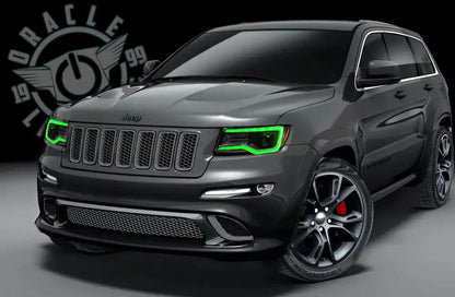 2014-2021 Jeep Grand Cherokee Dynamic ColorSHIFT Headlight DRL Upgrade Kit by ORACLE Lighting