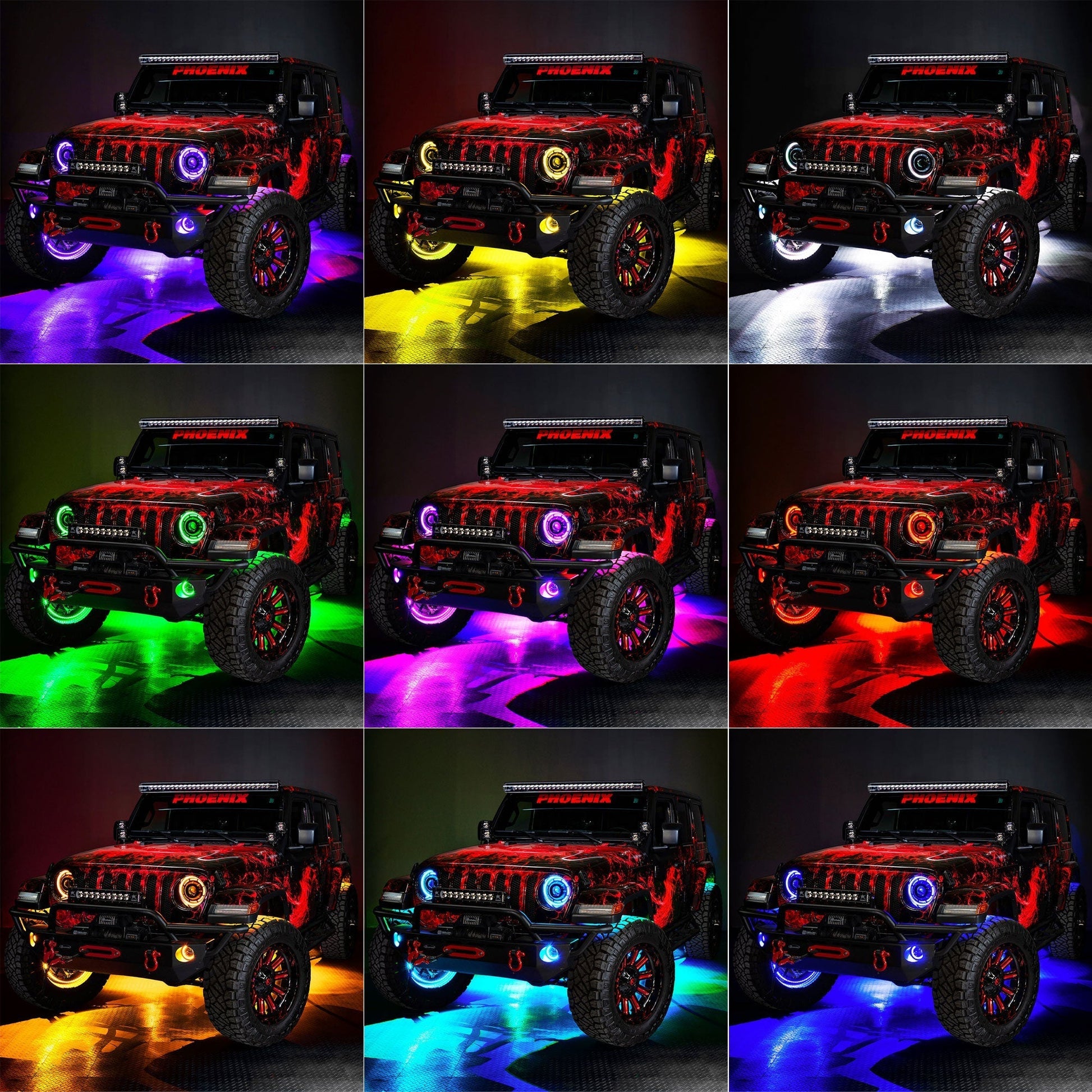 ORACLE Lighting LED Illuminated Wheel Rings - ColorSHIFT by ORACLE Lighting