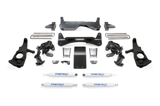 6" RTS SYS W/PERF SHKS 2011-19 GM 3500HD 2WD/4WD. by Fabtech