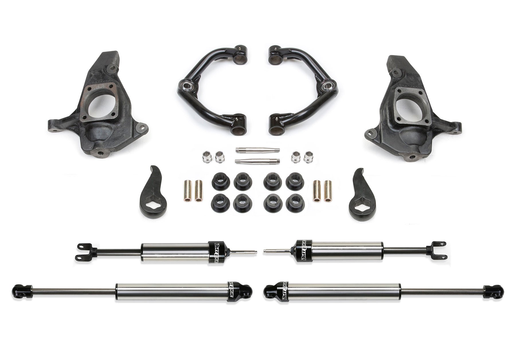 3.5" ULTIMATE SYS W/UNIBALL UC & DLSS SHKS 2011-19 GM C/K2500HD/3500HD. by Fabtech